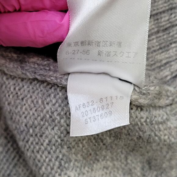 Pendleton Shetland Wool Laine Sweater XL 24x29 Gray Crop - Picture 7 of 14